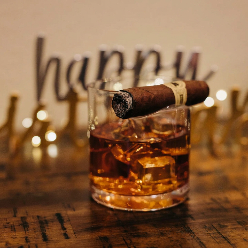 Cigar Old Fashioned/Whiskey Glass