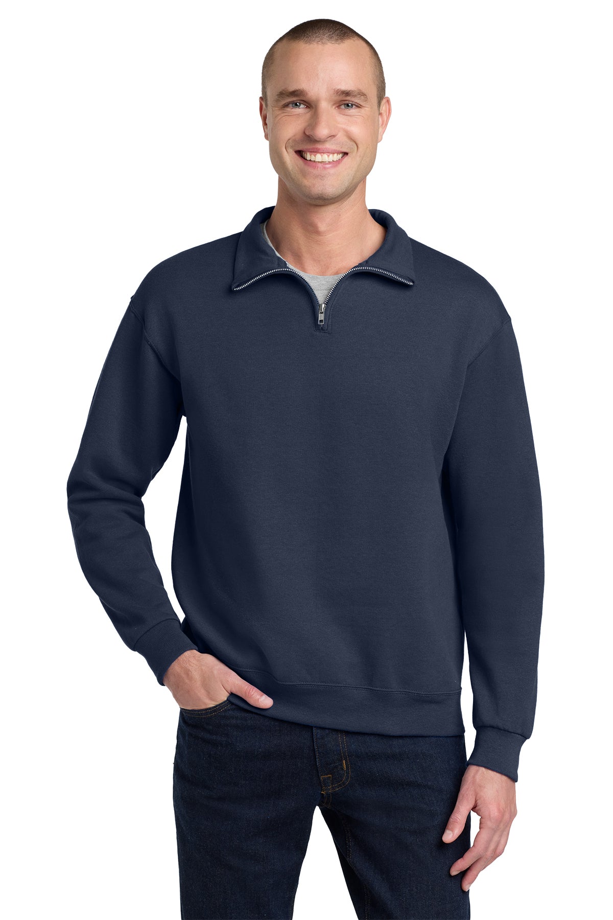 Jerzees® NuBlend® 1/4-Zip Cadet Collar Sweatshirt