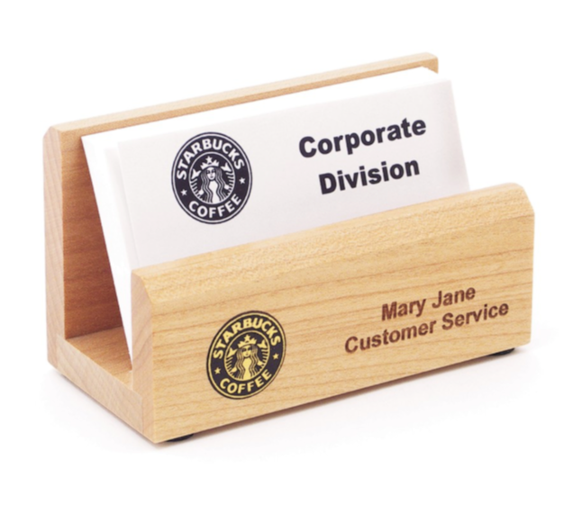 Maple Business Card Holder