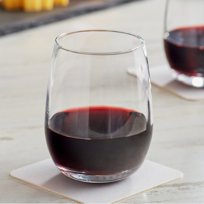Acopa 15 oz. Stemless Wine Glass Customizable (12/case)