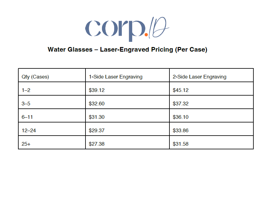 Straight Up 14 oz. Beverage Glass (12/Case)