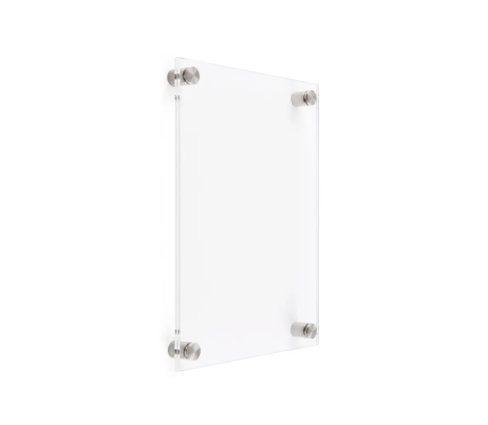 Wall Sign 8.5" x 11" Clear Acrylic