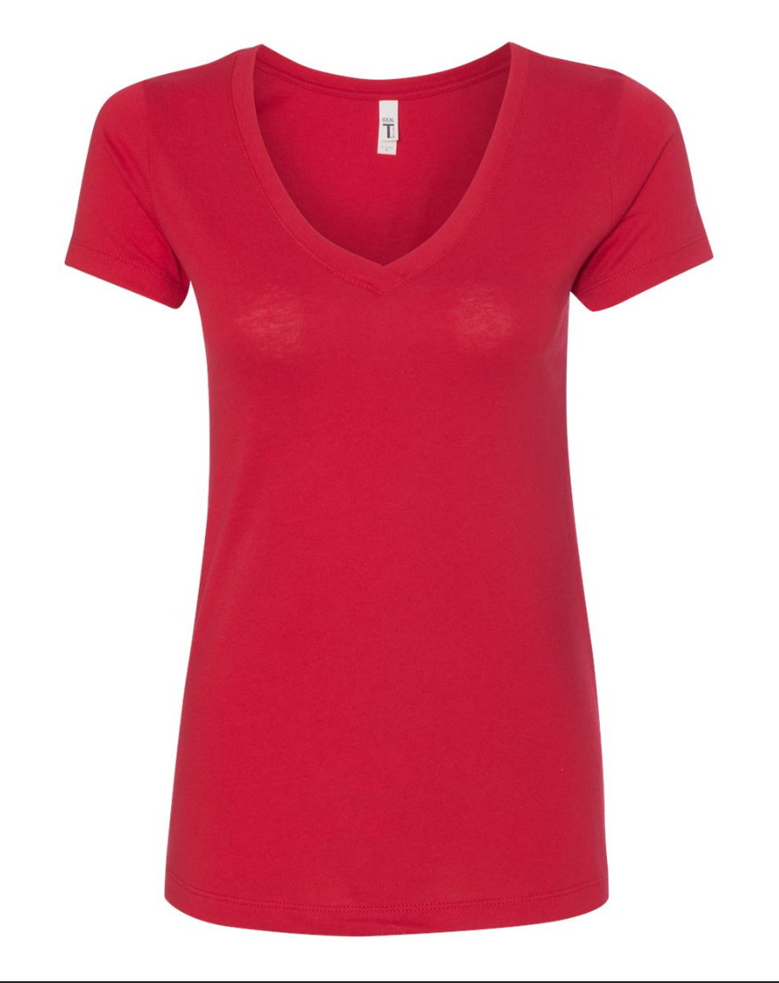 Next Level Women's Ideal V-Neck T-Shirt - 1540