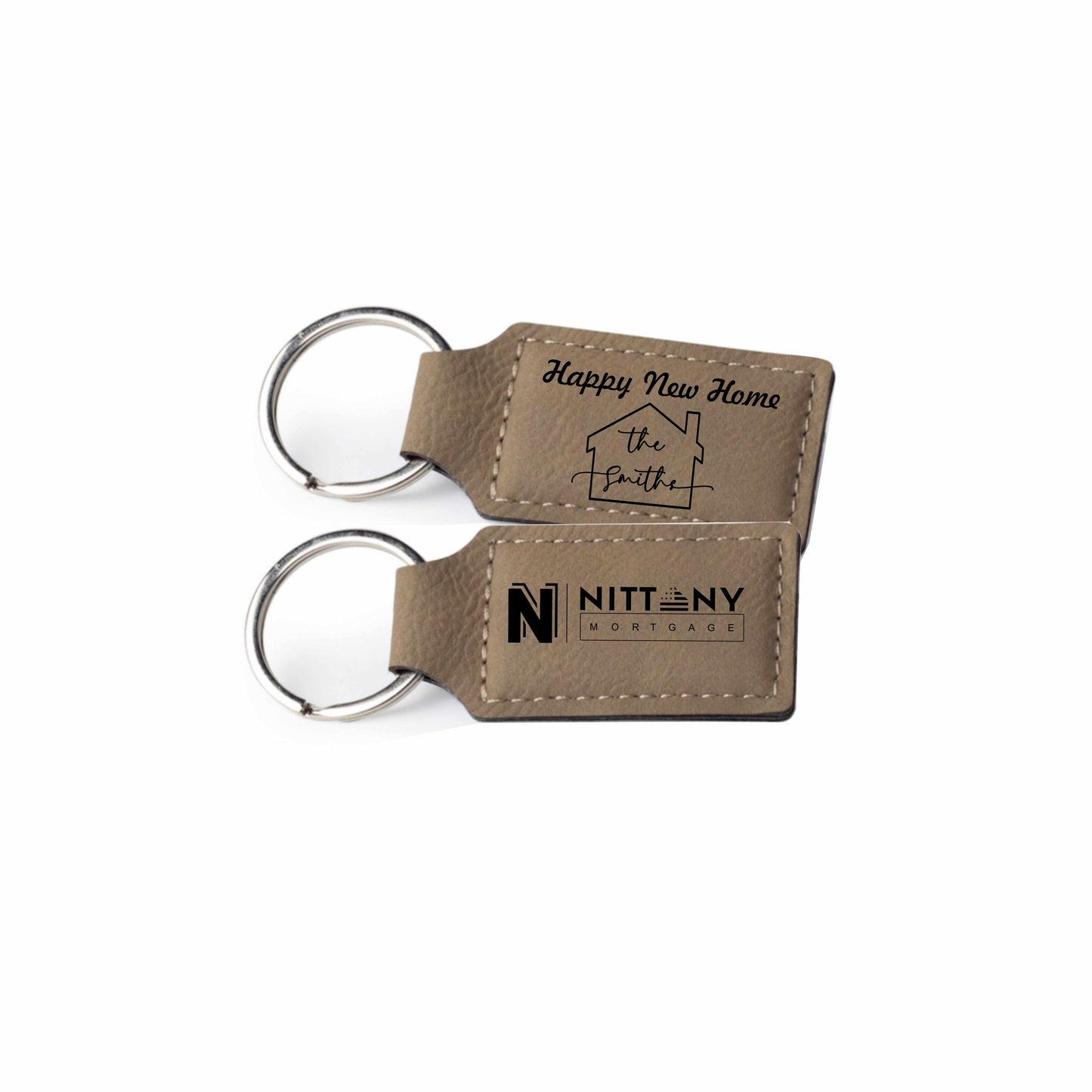 Custom Faux Leather Keyring