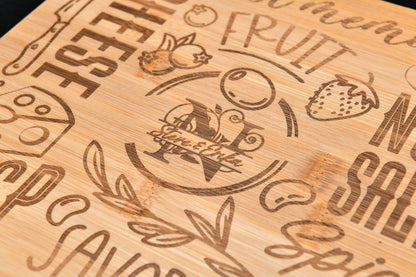 Charcuterie Board - Bamboo 13"  x 9 1/2"