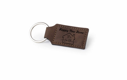 Custom Faux Leather Keyring