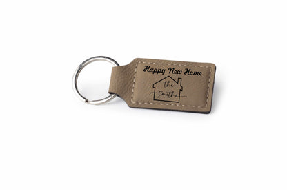 Custom Faux Leather Keyring