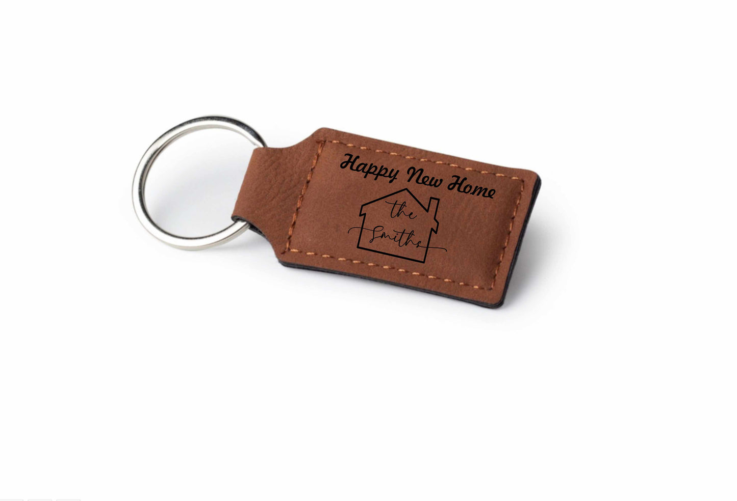 Custom Faux Leather Keyring