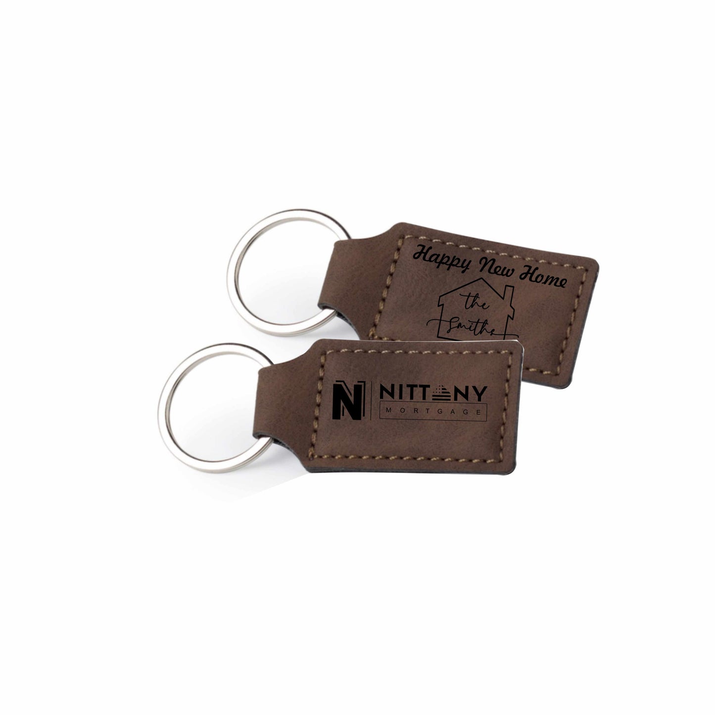 Custom Faux Leather Keyring